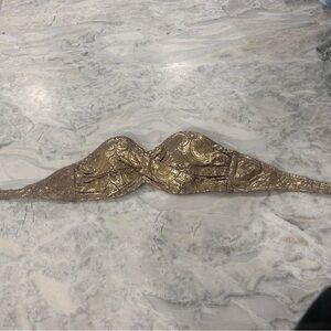 Victoria secret vintage metallic gold and beige baiting suit top